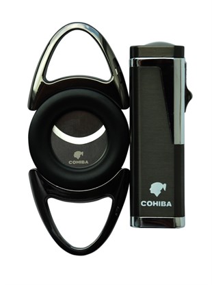 Cohiba Çakmak Kesici 2li Puro Seti