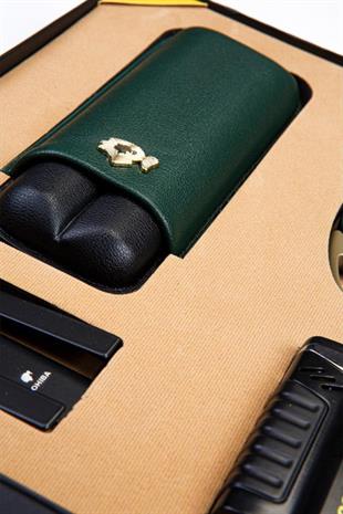 Cohiba Çakmak Kesici Kılıf Sehpa  Dörtlü Set