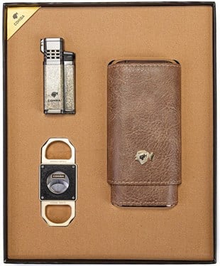 Cohiba Çakmak Kılıf Kesici Puro Seti