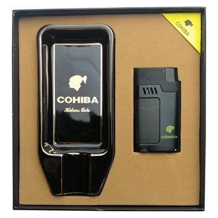 Cohiba Çakmak Küllük İkili Puro Seti