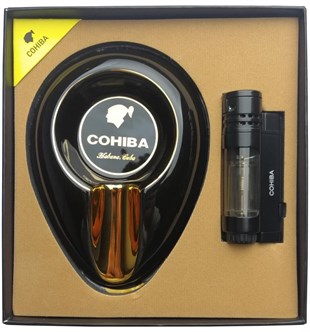 Cohiba Çakmak Küllük İkili Puro Seti