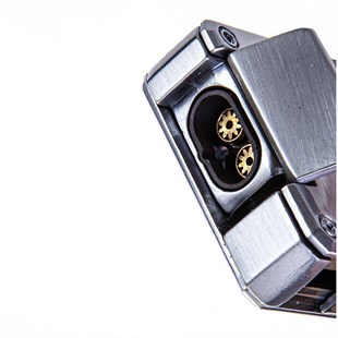 Cohiba Gümüş-Gunmetal İkili Çakmak Kesici Puro Set