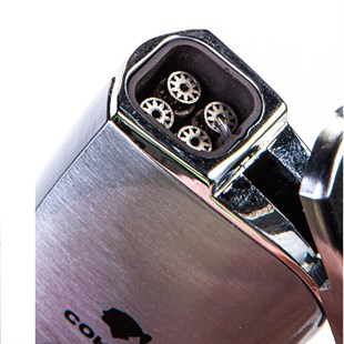 Cohiba Gümüş-Gunmetal Kesici Çakmak İkili Puro Seti