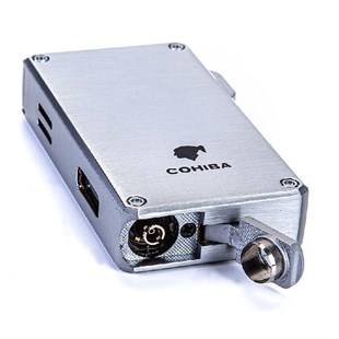 Cohiba Gümüş-Gunmetal İkili Çakmak Kesici Puro Set