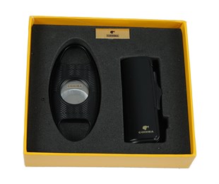 Cohiba Kesici Çakmak 2li Puro Seti