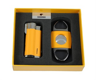 Cohiba Kesici Çakmak 2li Puro Seti