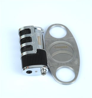 Cohiba Kesici Çakmak 2li Puro Seti