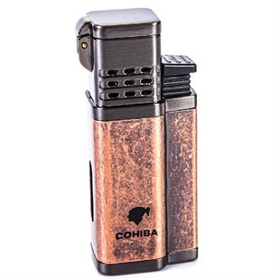 Cohiba Kılıf Çakmak Kesici Sehpa Dörtlü Puro Set