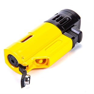 Cohiba Kılıf Çakmak Kesici Sehpa Dörtlü Sarı-Siyah Puro Set