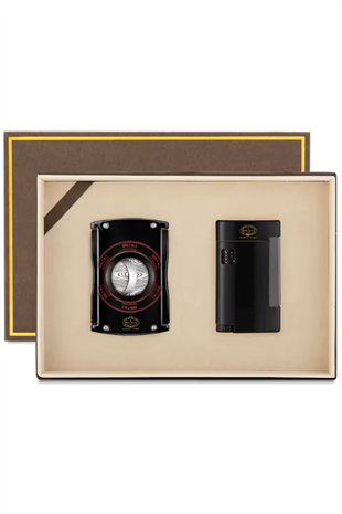 Cohiba Özel Seri Partagas Serie P No:2 Çakmak Kesici İkili Siyah Puro Seti