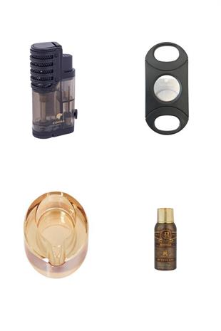 Cohiba Puro Starter Kit, Çakmak Kesici Kllük ve Bütan Gaz