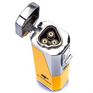 Cohiba Sarı-Siyah İkili Çakmak Kesici Puro Set