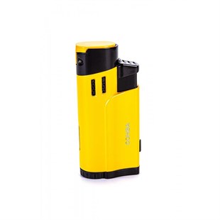 Cohiba Üçlü Kesici Çakmak Küllük Sarı-Siyah Set