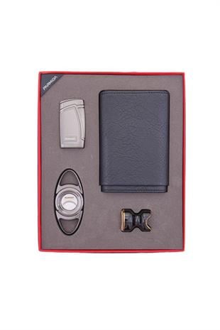 Parmida Çakmak Kesici Kılıf Sehpa Dörtlü Puro Seti