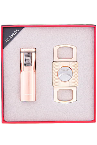 Parmida Çakmak Kesici Gold İkili Puro Seti