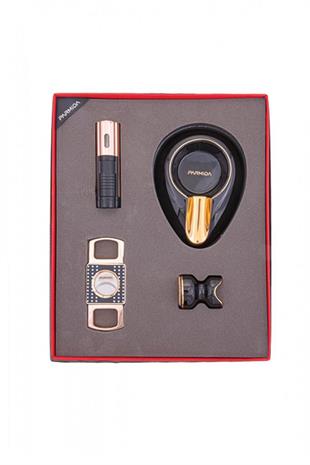 Parmida Çakmak Kesici Küllük Sehpa Dörtlü Puro Seti