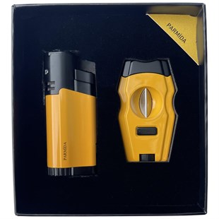 Parmida Çakmak Kesici İkili Sarı Puro Seti