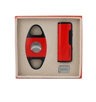 Parmida Çakmak Kesici İkili Kırmızı Set