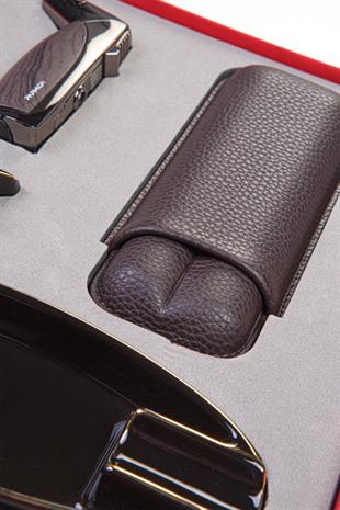 Parmida Çakmak Kılıf Küllük Sehpa Dörtlü Puro Seti