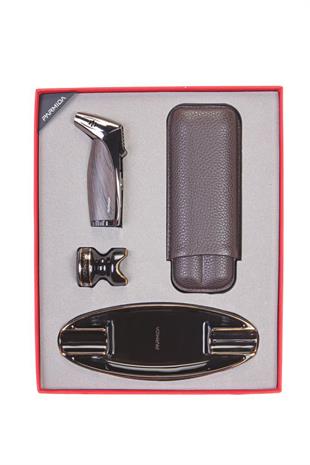 Parmida Çakmak Kılıf Küllük Sehpa Dörtlü Puro Seti