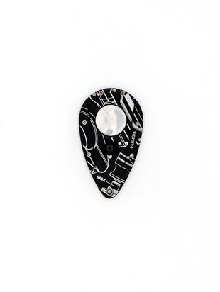 Parmida Çakmak Küllük Kesici Üçlü Siyah-Beyaz Set