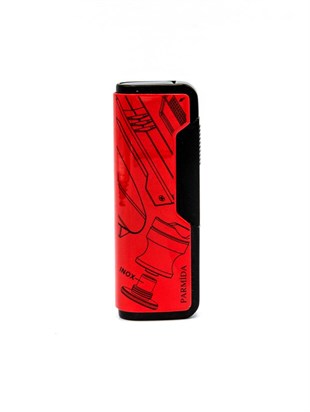 Parmida Çakmak Küllük Kesici Üçlü Kırmızı-Siyah Set