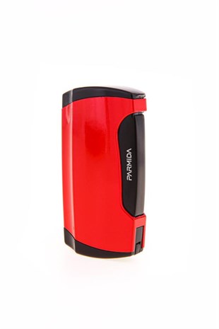 Parmida Kırmızı Çakmak Kesici İkili Puro Seti