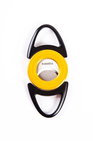 Parmida Sarı Çakmak Küllük Kesici Tutucu Dörtlü Puro Seti