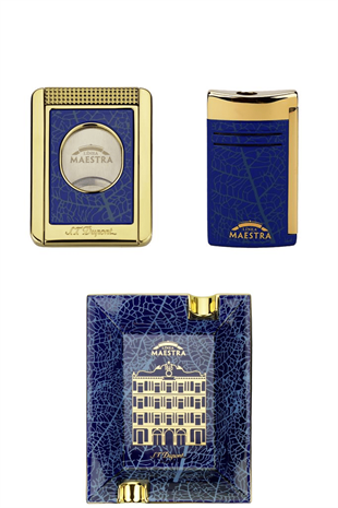 S.T. Dupont Linea Maestra Partagas Çakmak Kesici Küllük Premium Puro Seti 