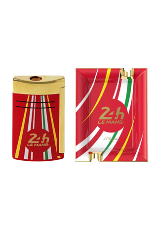 S.T. Dupont 24h Le Mans Kırmızı Maxijet Çakmak Küllük Premium Puro Seti