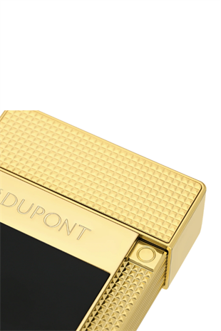 S.T. Dupont Siyah Gold Tek Torch & Soft Flame Masa Tipi Puro Çakmağı T20100