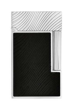 S.T. Dupont Ligne 2 Guilloche Horsemane Siyah Puro Çakmağı 16090CL