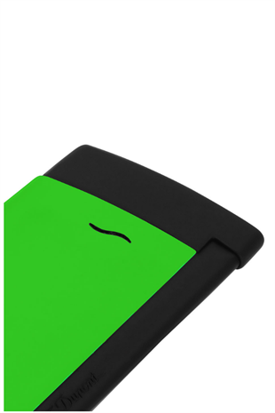 S.T. Dupont Fluo Slim 7 Chrome Neon Green Çakmak 27772