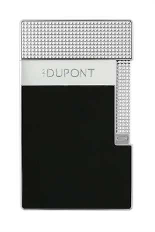 S.T. Dupont Siyah Gümüş Tek Torch & Soft Flame Masa Tipi Puro Çakmağı T20101
