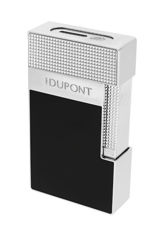 S.T. Dupont Siyah Gümüş Tek Torch & Soft Flame Masa Tipi Puro Çakmağı T20101