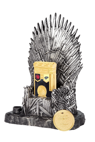 S.T. Dupont Game Of Thrones Le Grand Çakmak - Taht - Hatıra Parası Premium Set C23087