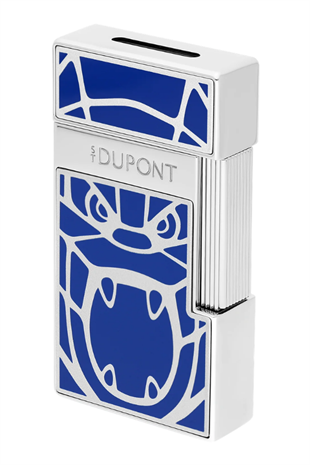 S.T. Dupont Orlinski Series Biggy Mavi Gümüş Puro Çakmağı 25064
