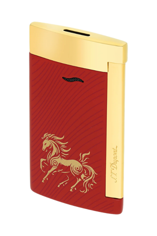 S.T. Dupont Horse Series Slim 7 Kırmızı Gold Puro Çakmağı 27080