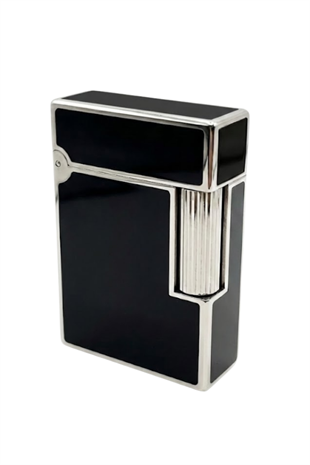 S.T. Dupont Line 1 Siyah - Gümüş Puro Çakmağı