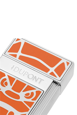 S.T. Dupont Orlinski Series Biggy Turuncu Gümüş Puro Çakmağı 25063