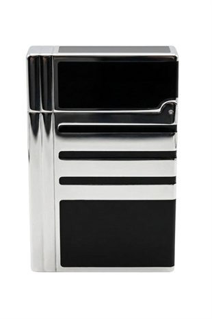 S.T. Dupont Line 2S Siyah - Gümüş Puro Çakmağı