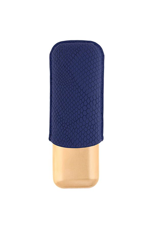 S.T. Dupont Gold - Lacivert İkili Deri Puro Kılıfı 183274