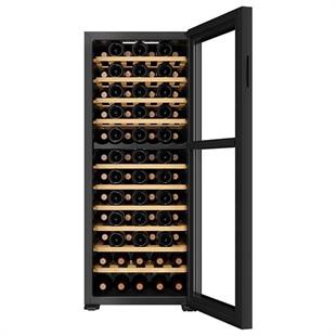 Berfmann 80 Şişe Kapasiteli Çift Bölmeli Solo Şarap Saklama Dolabı Siyah BFW80-BG2