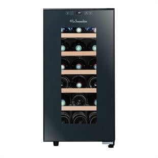 La Sommeliere 18 Şişe Kapasiteli Service Solo Siyah Şarap Dolabı LS18S