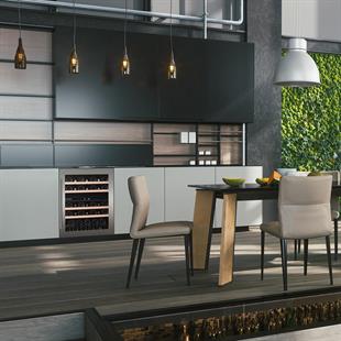 Dunavox Flow-39 Gümüş Solo Şarap Dolabı - 39 Şişe Kapasiteli