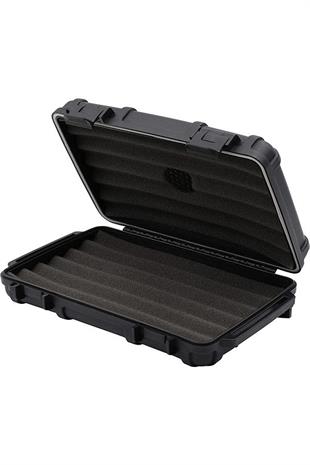 Cigar Caddy 5 XL 60 Ring Siyah Travel Humidor Puro Kutusu