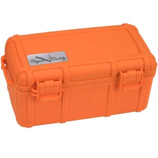 Cigar Caddy 15 Orange Travel Humidor Puro Kutusu