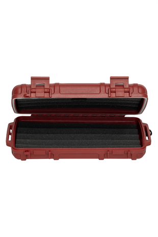 Cigar Caddy 5 Kırmızı Travel Humidor Puro Kutusu