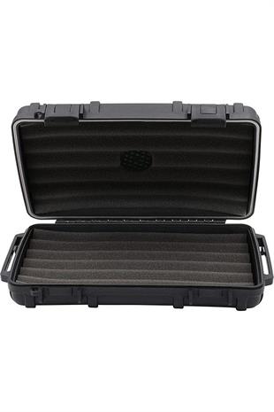 Cigar Caddy 5 XL 60 Ring Siyah Travel Humidor Puro Kutusu