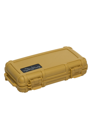Cigar Caddy 5 Tan Travel Humidor Puro Kutusu